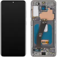 Display cu Touchscreen MP compatibil cu Samsung Galaxy S20 5G G981 / S20 G980, cu Rama, Versiune OLED, Negru
