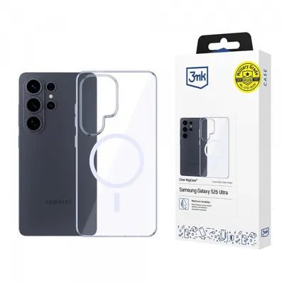 Husa MagSafe pentru Samsung Galaxy S26 Ultra S948, 3MK, Clear MagCase, Transparenta