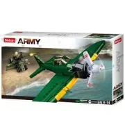 Set de constructie Army, 560 piese, Avion A6M Zero