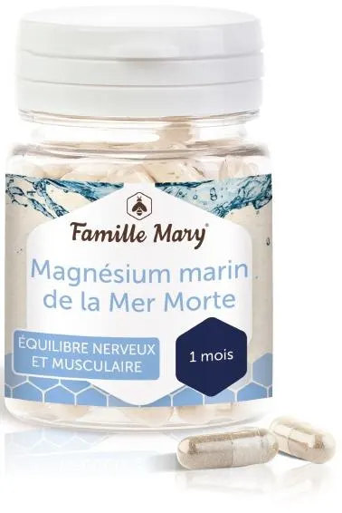 Magnesium marin din Marea Moartă, 60 capsule, Famille Mary