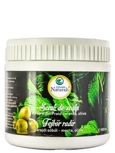 Tofamin Naturali Scrub de scalp 450 ml Menta,Oliva