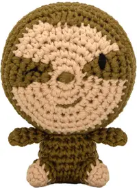 Jucărie tricotată de mână Wild Planet - Sloth, 12 cm