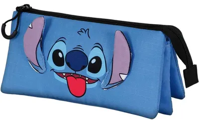Penar școlar Karactermania Lilo & Stitch - Albastru, 3 fermoare