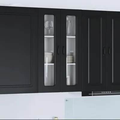 vidaXL Panou mașină de spălat vase Kalmar Negru 60 x 31 x 100 cm