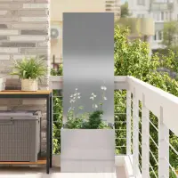 vidaXL Ecran de intimitate pentru grădină Argintiu 50 x 32 x 150 cm