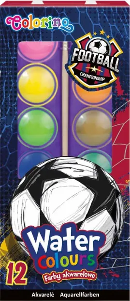 Acuarele Colorino - Football, 12 culori