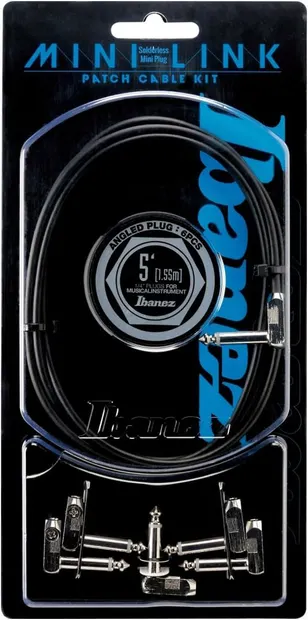 Cablu pentru chitară Ibanez - PA01K5L, 6.3 mm, 1.55 m, negru