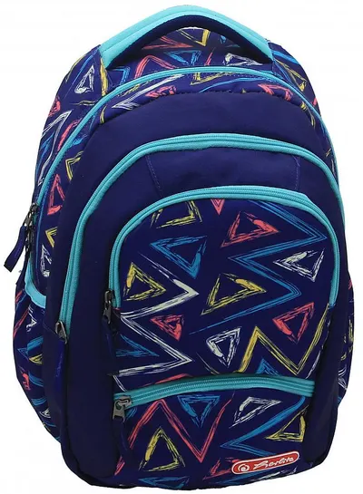 Ghiozdan școlar Herlitz Zipper Pro - Triangle