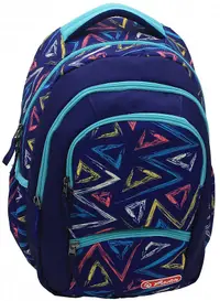 Ghiozdan școlar Herlitz Zipper Pro - Triangle