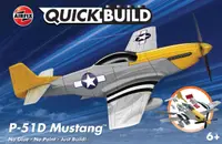 Model asamblat Airfix Militar : Avioane - QUICKBUILD P-51D Mustang - Asamblare fără lipici
