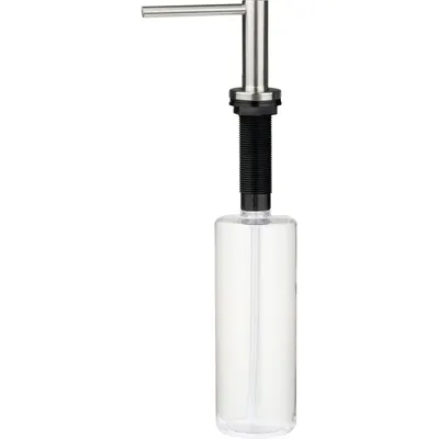 Dozator pentru detergent vase Deante Aster, otel slefuit