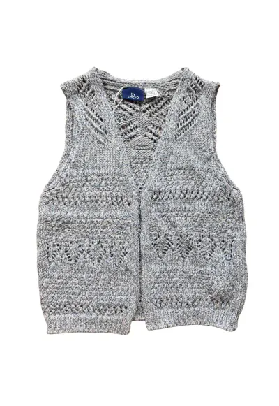 Vesta baieti melange gri - bumbac si poliester - stil casual