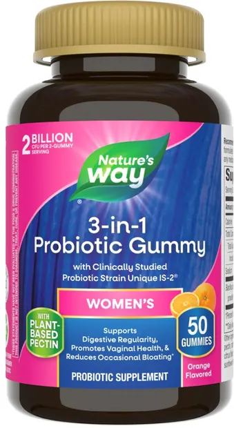 Women's Probiotic 3-in-1, 50 tablete de jeleu, Nature's Way