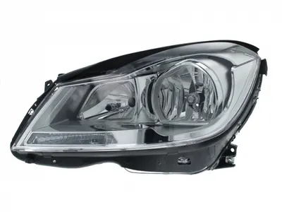 Far stanga (H7, reglaj electric, cu motoras, fundal cromat) MERCEDES Clasa C (C204), C T-MODEL (S204), C (W204)
