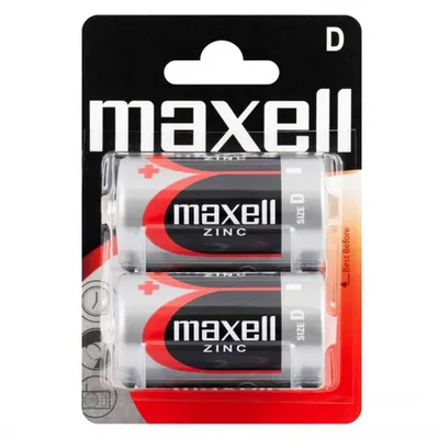 Baterii D R20, blister 2 Buc. Maxell Zinc