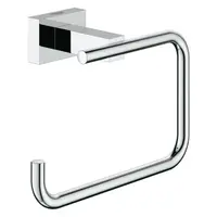 Suport hartie igienica Grohe Essentials Cube, fixare ascunsa, Crom