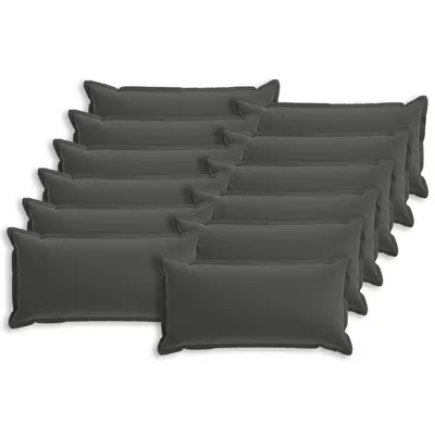 vidaXL Husă pentru pernă 12 buc. HOUTEN Antracit 40 x 80 cm Poliester
