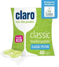 Tablete pentru mașina de spălat vase Claro - Classic, 40 buc