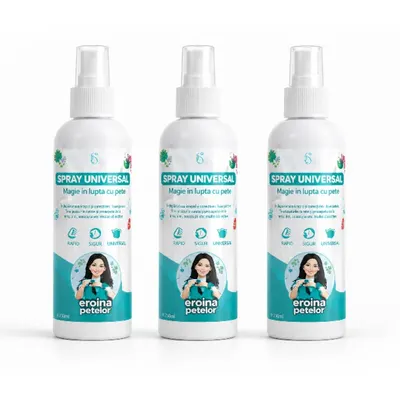 Set 3 x Spray Universal pentru pete "Eroina Petelor"