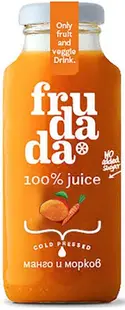 Suc, Măr, portocală, morcov și mango, 250 ml, Frudada
