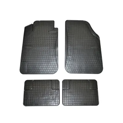 Set covorase auto din cauciuc Mat 3 Universale culoare Negru, presuri FROGUM, 4 buc.