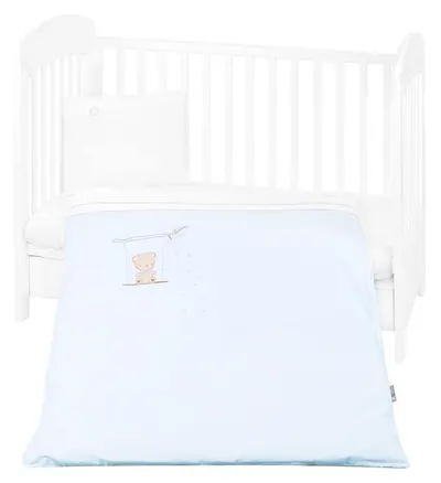 Set lenjerie 5 piese pentru bebeluși Kikkaboo Dream Big - Cu broderie, albastru