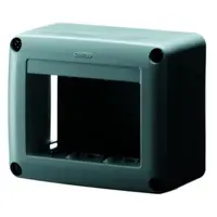 Self-Supporting Device Box For System Device - Skirt and Framne Trunking - 3 Modul - System Range - Anthracite Ral7021