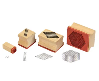 Set 4 ștampile pentru descompunerea numerelor