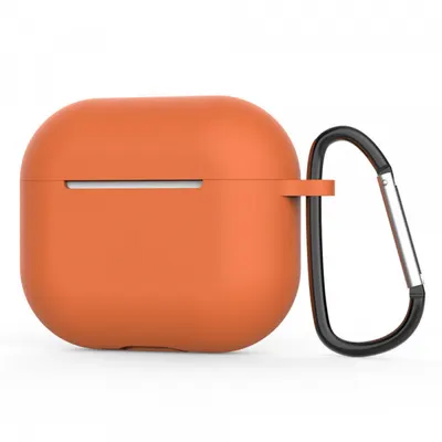 Husa Techsuit Silicone pentru Apple AirPods 4, Portocalie