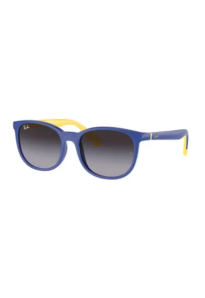 Ochelari de soare wayfarer cu lentile in degrade - Galben/Albastru inchis