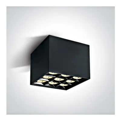 Kiko Square F LED 30W 2400lm 3000K 38° 220-240V IP20 negru