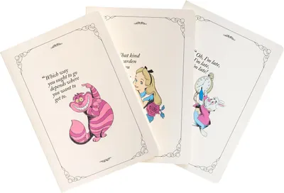 Set agende Erik Disney: Alice in Wonderland - Alice in Wonderland, format A5