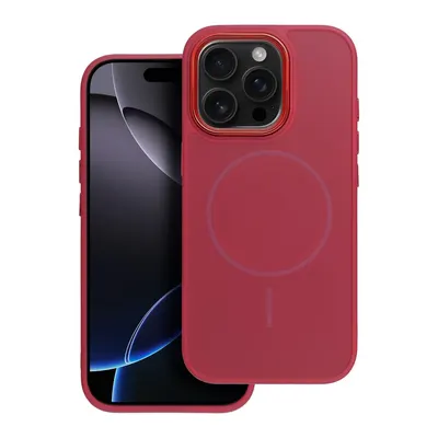 Husa cu Magsafe pentru iPhone 15 Pro Max, Frame Mag Cover, Magenta Engros