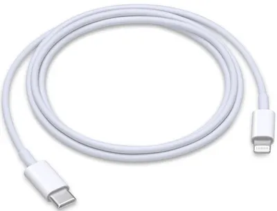 Cablu Apple - muq93zm/a, USB-C/Lightning, 1 m, alb