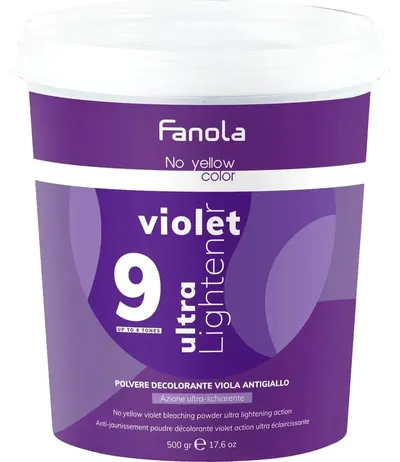 Fanola No Yellow Color Pudră de decolorare pentru păr 9 Tone, 500 g