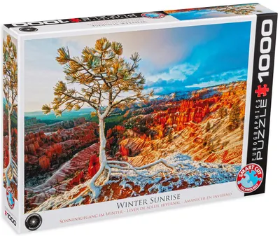 Puzzle Eurographics din 1000 de piese - Rasarit iarna