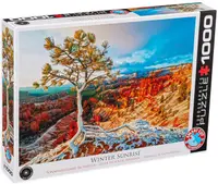 Puzzle Eurographics din 1000 de piese - Rasarit iarna