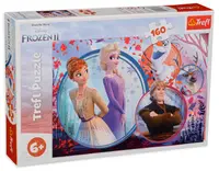 Puzzle Trefl din 160 de piese - Regatul de gheata 2, Aventura surorilor