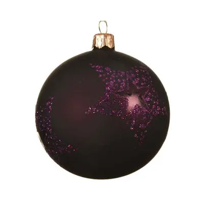 Glob decorativ - Shiny Star - Dots - Royal Purple