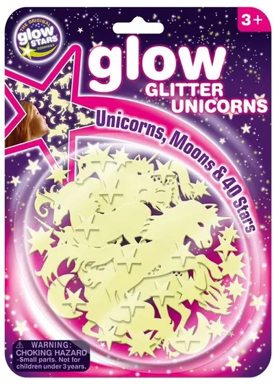 Stckere fosforescente Brainstorm Glow - Unicorni, 49 buc