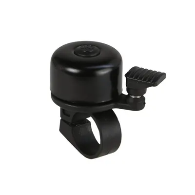 Mini sonerie bicicleta, diametru 22 mm, metal, neagra, universala