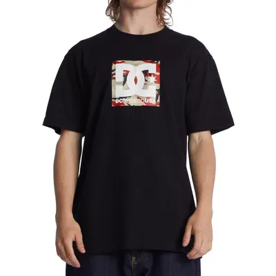 Tricou barbati DC Shoes Square Star Fill, Negru