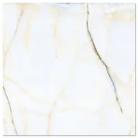 Gresie exterior / interior portelanata Oropesa White 45 x 45 cm lucioasa tip marmura