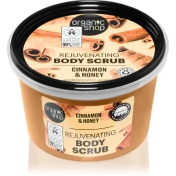 Organic Shop Cinnamon & Honey exfoliant delicat pentru corp