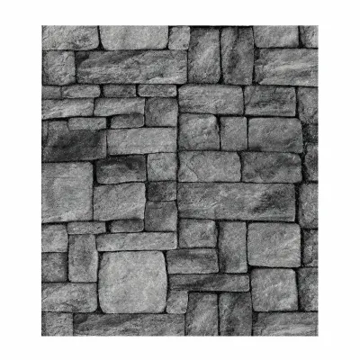 Tapet 3D Autoadeziv model Caramida Piatra Gri 70x77cm Decorativ