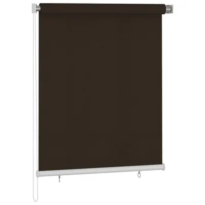 vidaXL Jaluzea tip rulou de exterior 125 (l) x 140 (î) cm, maro