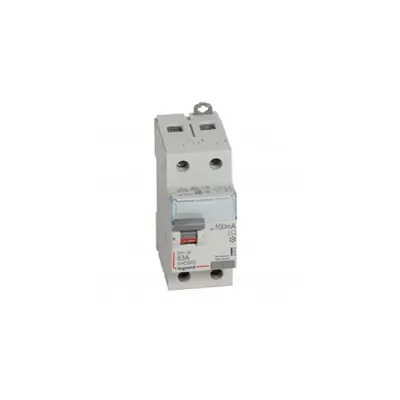 Intrerupator diferential RCD DX³-ID - 2P 230 V~ - 63 A - 100 mA - tip AC