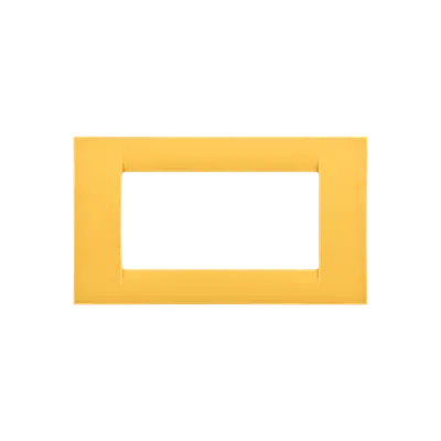 Placa ornament Virna - tehnopolimer gloss finish - 4 module- CORN YELLOW - SYSTEM