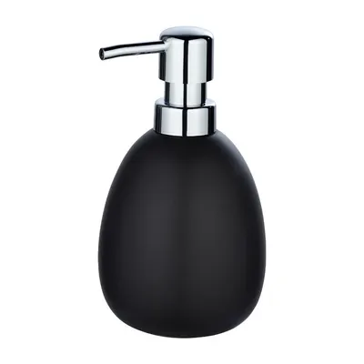 Dozator din ceramică pentru săpun Wenko Polaris, negru mat
