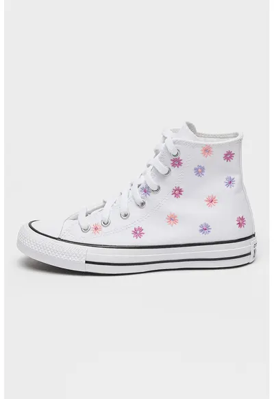 Pantofi sport cu flori Chuck Taylor - Alb/Roz